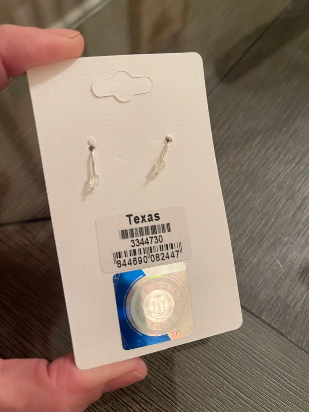 NWT SANDOL Texas Longhorns Rhinestone & Enameled Dangle Earrings